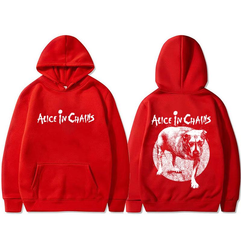 Rockband Alice in Chains Grafikdruck Hoodie Herren Damen Lässig Fleece Baumwolle Pullover Hoodies Männlich Vintage Kapuzensweatshirt