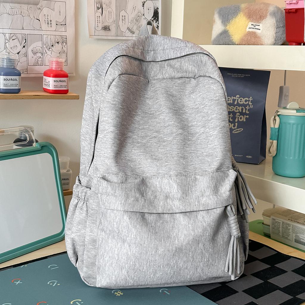 Schoolbag1011 New Star Backpack Female Korean Version Ins Style Simple Casual Student Schoolbag Large Capacity Travel Backpack