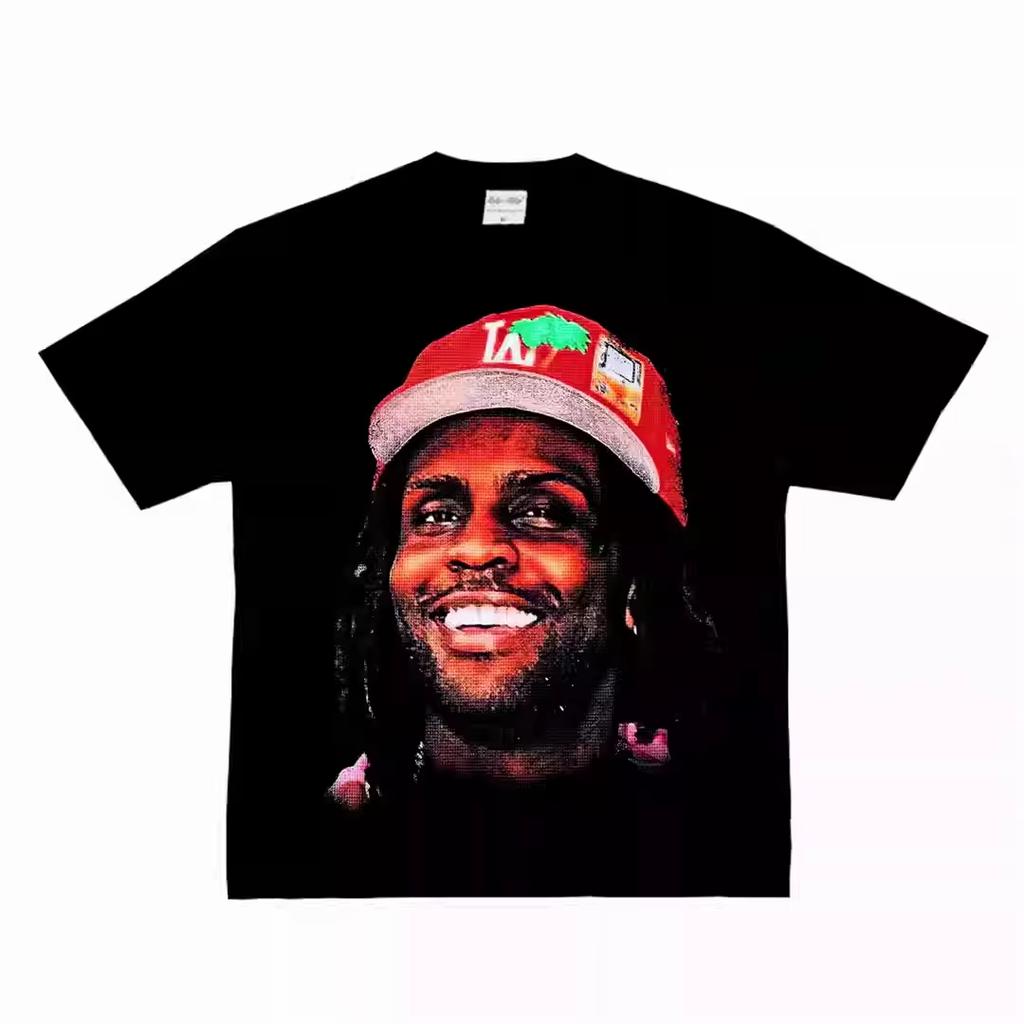 Chief Keef LA Cap Graphic T-Shirt Premium Cotton Vintage Hip Hop Merch Unisex Loose Fit Streetwear Summer Casual Tees