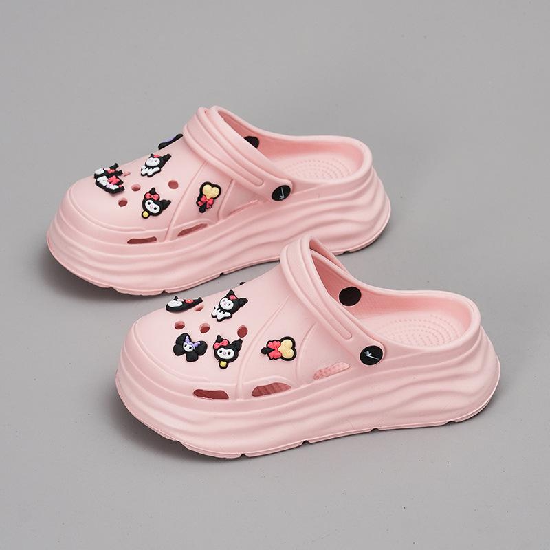 Cartoon soft bottom heightening slippers new