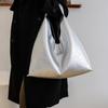 Large Capacity Silver Brand Hobo Bag for Women Luxury Designer PU Leather Trigle Purse Trend Casual Shopper Handbag