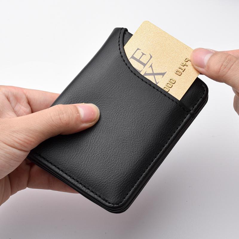 New Portable Super Slim Soft Wallet PU Leather Mini Credit Card Wallet Purse Card Holders Men Wallet Thin Small Short Wallets
