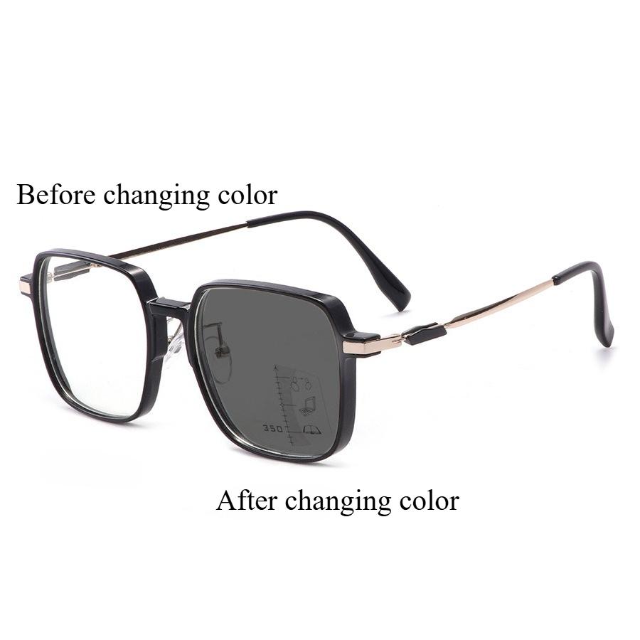 

Photochromic Reading Glasses with Progressive Multi Focus for Far and Near Viewing, Anti Blue Light Reading Glasses 4 чорний