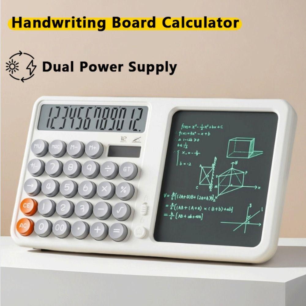 Large LCD Display Scientific Calculator Dual Power Supply 12-Digit Calculator  Students