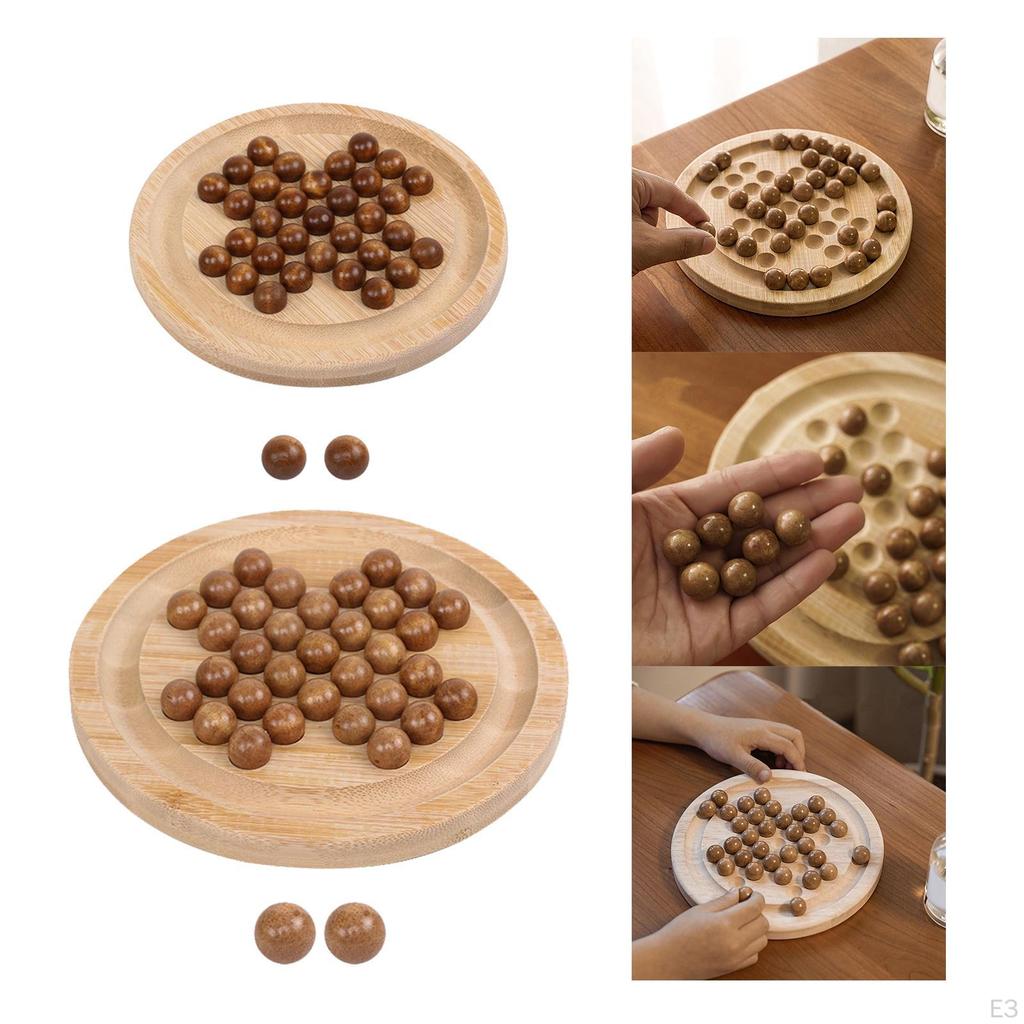 Spielbrett mit 33 Glaskugeln für Familienspaß