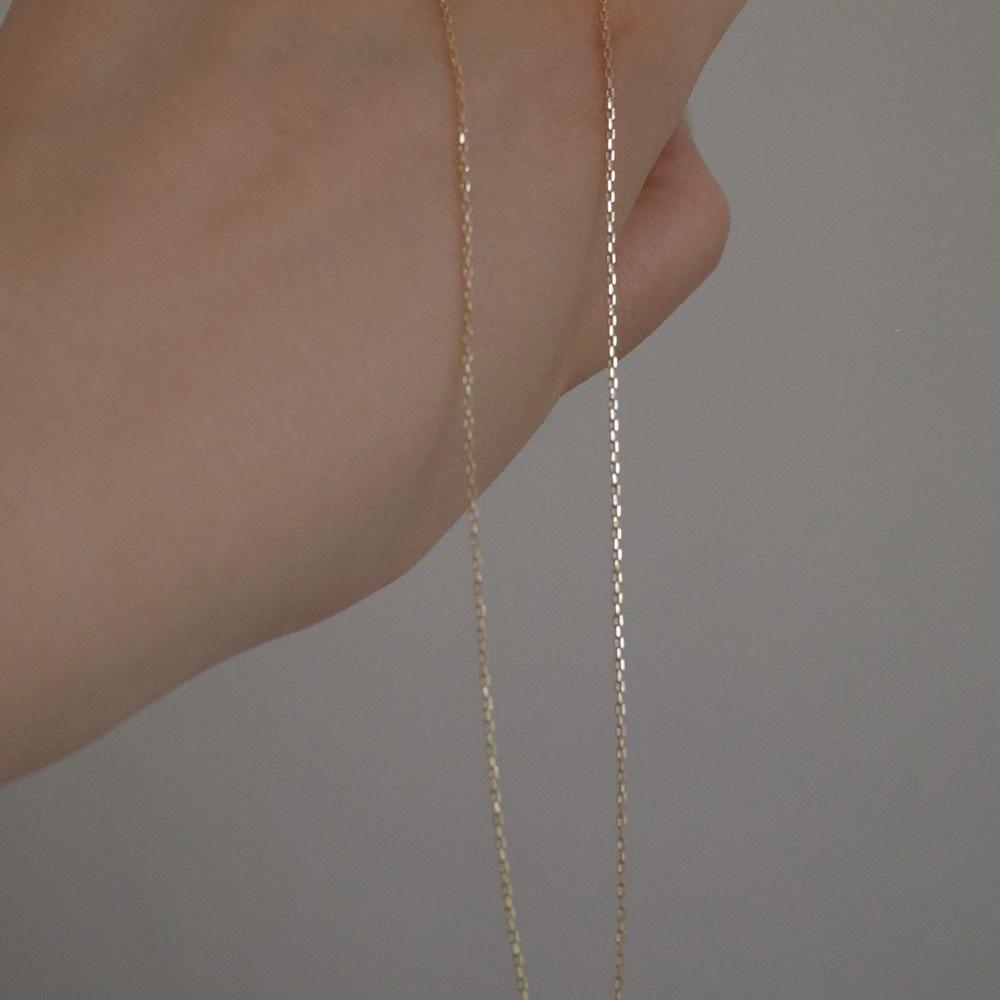 Delicate 14K Gold-Plated 925 Sterling Silver Necklace with Invisible Thin Chain and Pendant