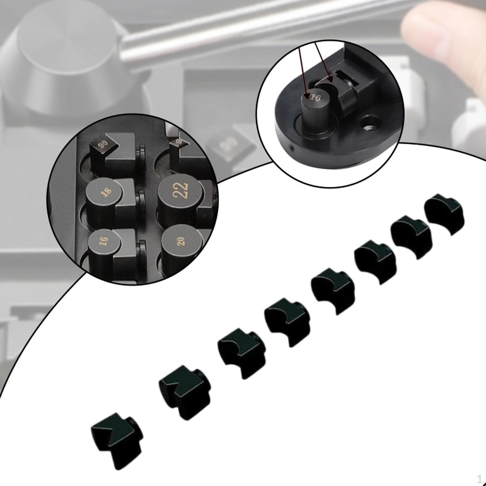 

8x Bender Dies Jewelry Making Accessories Professional Metal Lightweight Portable Small Bending