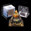 Crystal Agate 5cm Pyramid Crushed Stones Epoxy Resin Grinding and Watering Jinhua Home Office Desktop Decorations Crafts