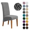 High Back Chair Cover Soft Velvet Chair Covers XL Size Spandex Chair Slipcover for Dining Room Wedding Banquet Bar Solid Color