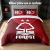 Nottingham Forest Design Bett Bettwäsche-Set 1 Bettbezug + 2 Kissenbezüge Weich Atmungsaktiv Haushalt Bettwäsche