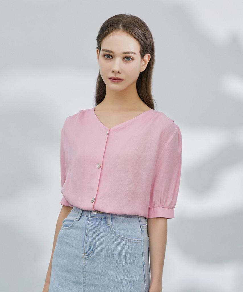 SOUP Essential V-Neck Blouse (Sa5Ssf2)