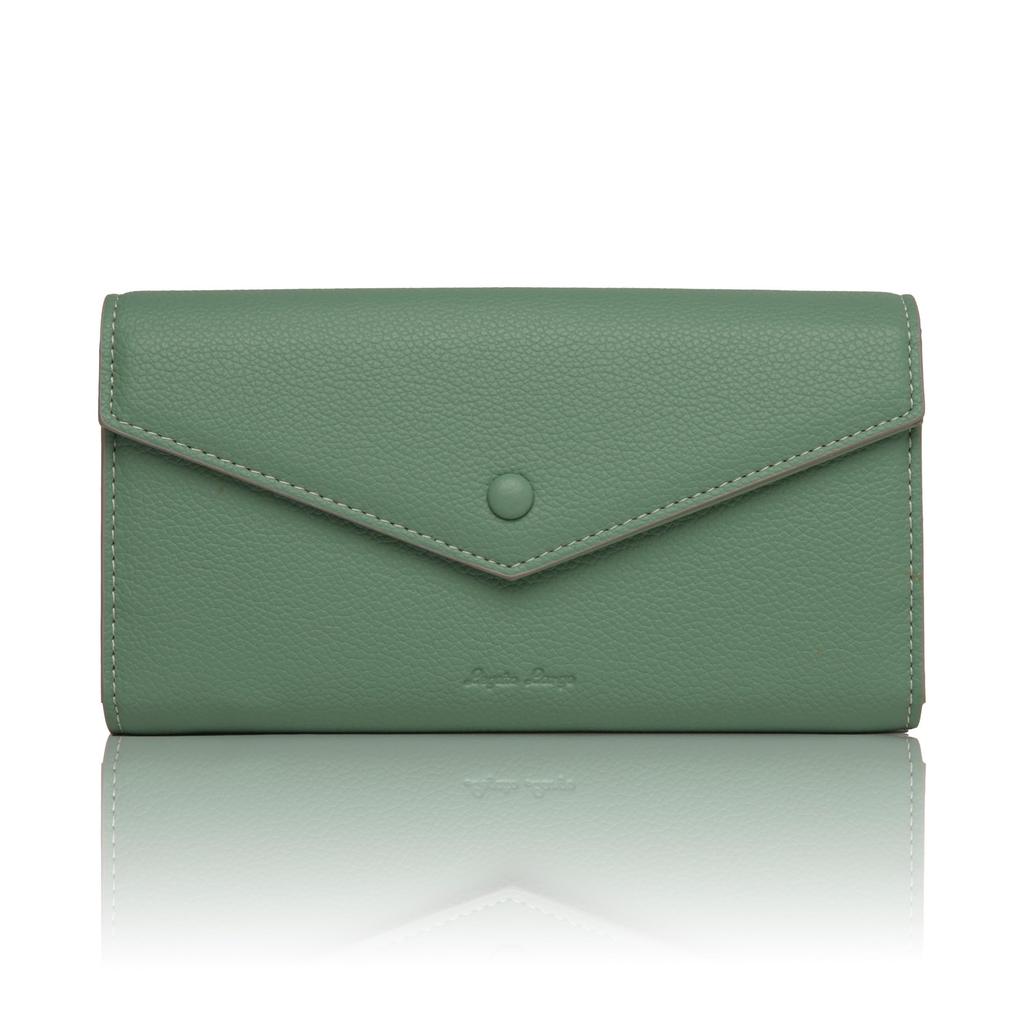Walnut Peony Long Wallet
