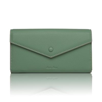 Walnut Peony Long Wallet