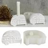 DIY Silicone Molds Bus Shape Candle Holder Mold Candlestick Decorations Moulds