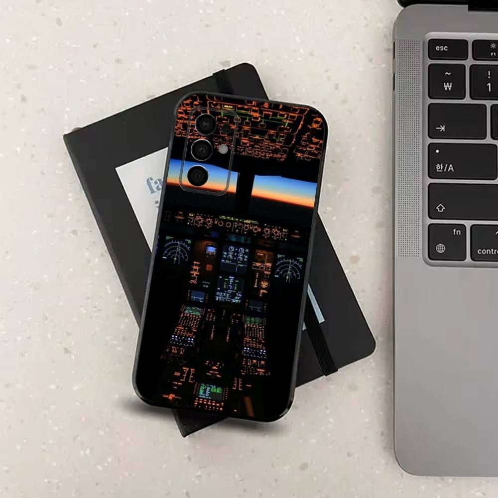 

Airplane Instrument For Samsung Galaxy A53,31,52,72,41,Note,J7,8,9,5G,22,73,32,71, Soft Black Silicone Case SamsungA13 5G