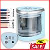 New Two-hole Electric Automatic Pencil Sharpener Switch Pencil Sharpener Home Office School Supplies Stationery Art