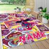 Custom Name Panther Power Symbolism Carpet Rug Customizable Soft Washable Anti-Slip Home Living Room Sofa Mats Personalized Rug. 090912