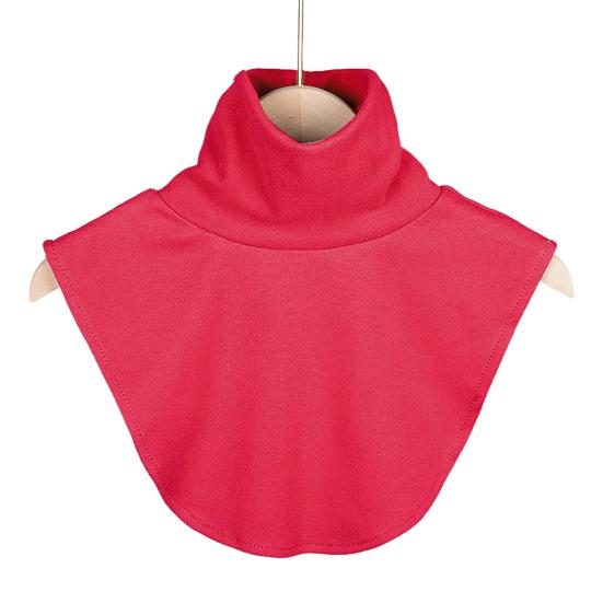 Women Fake Collar Solid Color Easy to Wash Comfortable False Collar Thickened Soft Scarf Collar Versatile Clothing Accessory