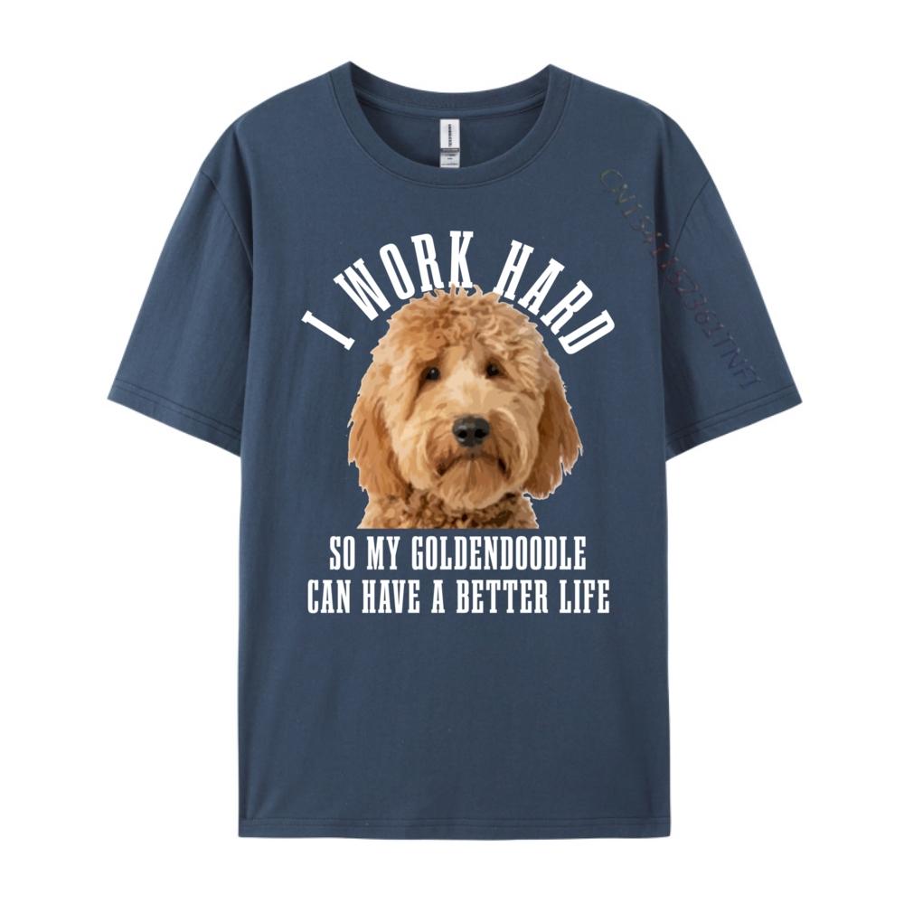 Goldendoodle Mom Doodle Dog Dad Designer T Shirt Luxury TShirt Big And Tall Graphic Tee Original Mens TShirts Creative
