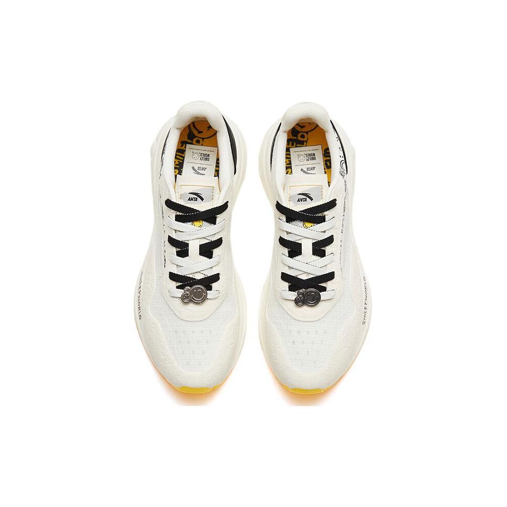 Anta Non-Slip Wear-Resistant Low-Top Casual Shoes Men Sneakers White Black Yellow 112328871-6