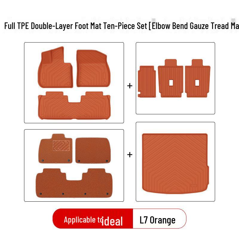 Compatible TPE Car Floor Mats for Ideal L6pro Max, i8, i6, L7, L8, L9