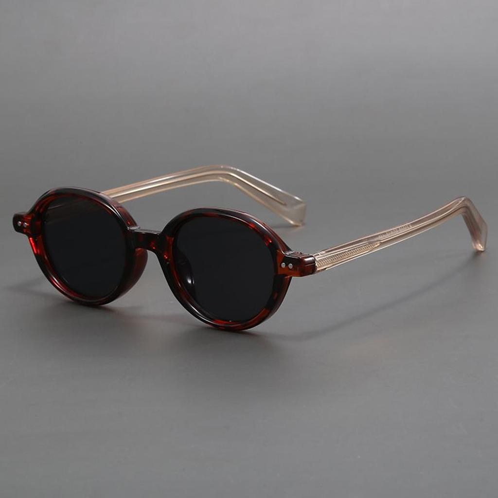 Acetate Small Round Sunglasses Men Women Unisex Retro Japanese Style TR90 Oval Frame