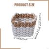 Macrame Woven Decorative Basket Minimalist Heavy Duty Storage for Nursery Closet Decor