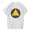 Triangle Circle T Shirt David Legion Haller Symbol Logo Sign Game Games Gaming Vintage Washed Stylish Stretched Slightly