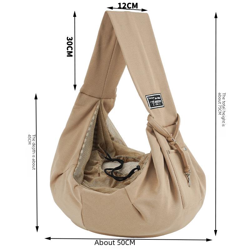 "Tragbare faltbare Katzentasche: Atmungsaktive Umhängenetztasche zum Einkaufen und für Lebensmitteleinkäufe, geeignet für Haustiere bis zu 6 kg.