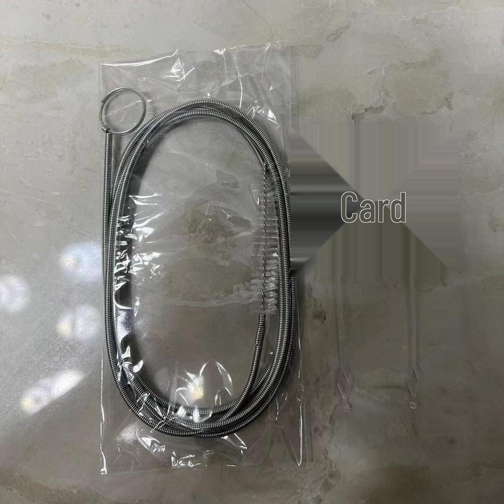 Galvanized Spring Tube Refrigerator and Freezer Drain Cleaner Tool