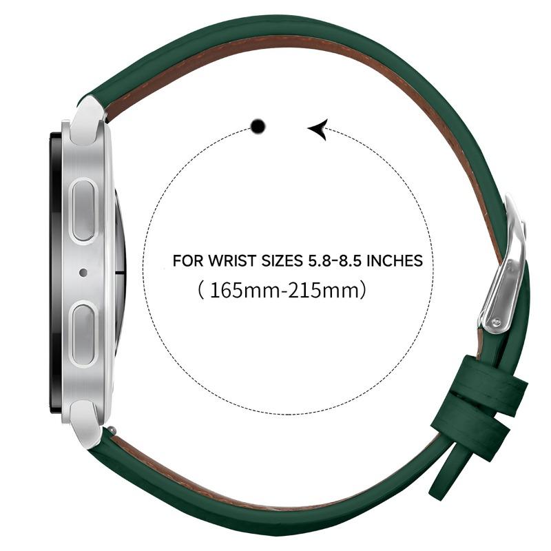 Leather Watch Strap For Samsung Galaxy Watch 8 40mm 44mm No Gaps Wrist Bands For Samsung Watch 8 Classic 46mm Bracelet Correa