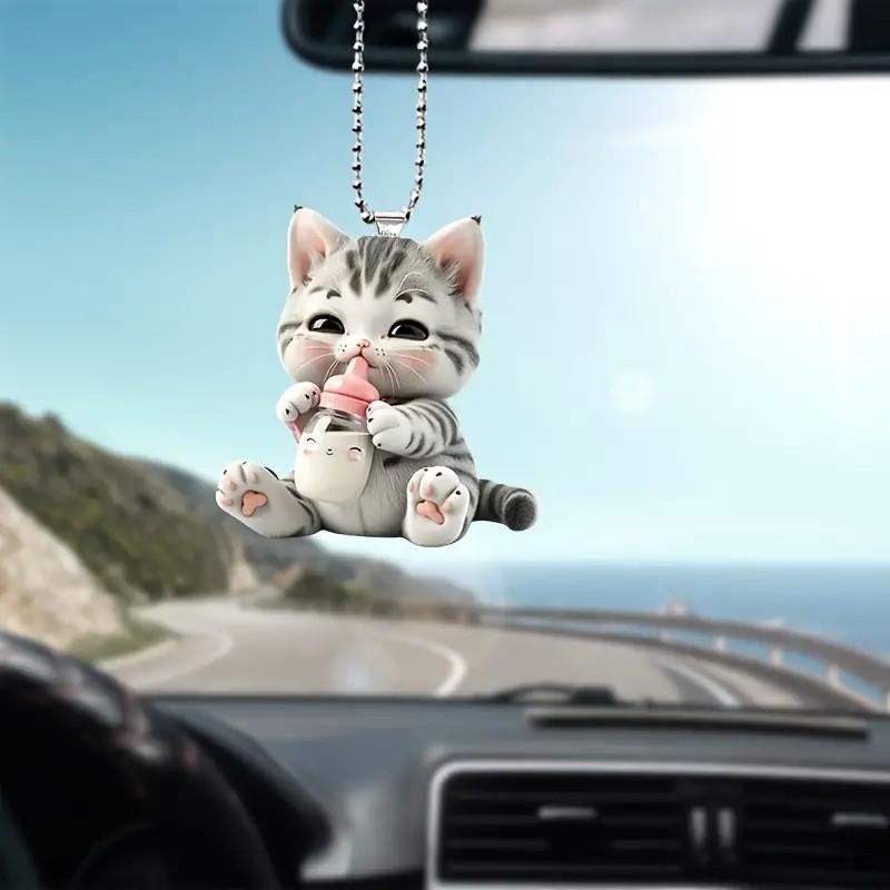 Charming Cat Acrylic Car Decoration For Delightful And Unique Accessories Automotive