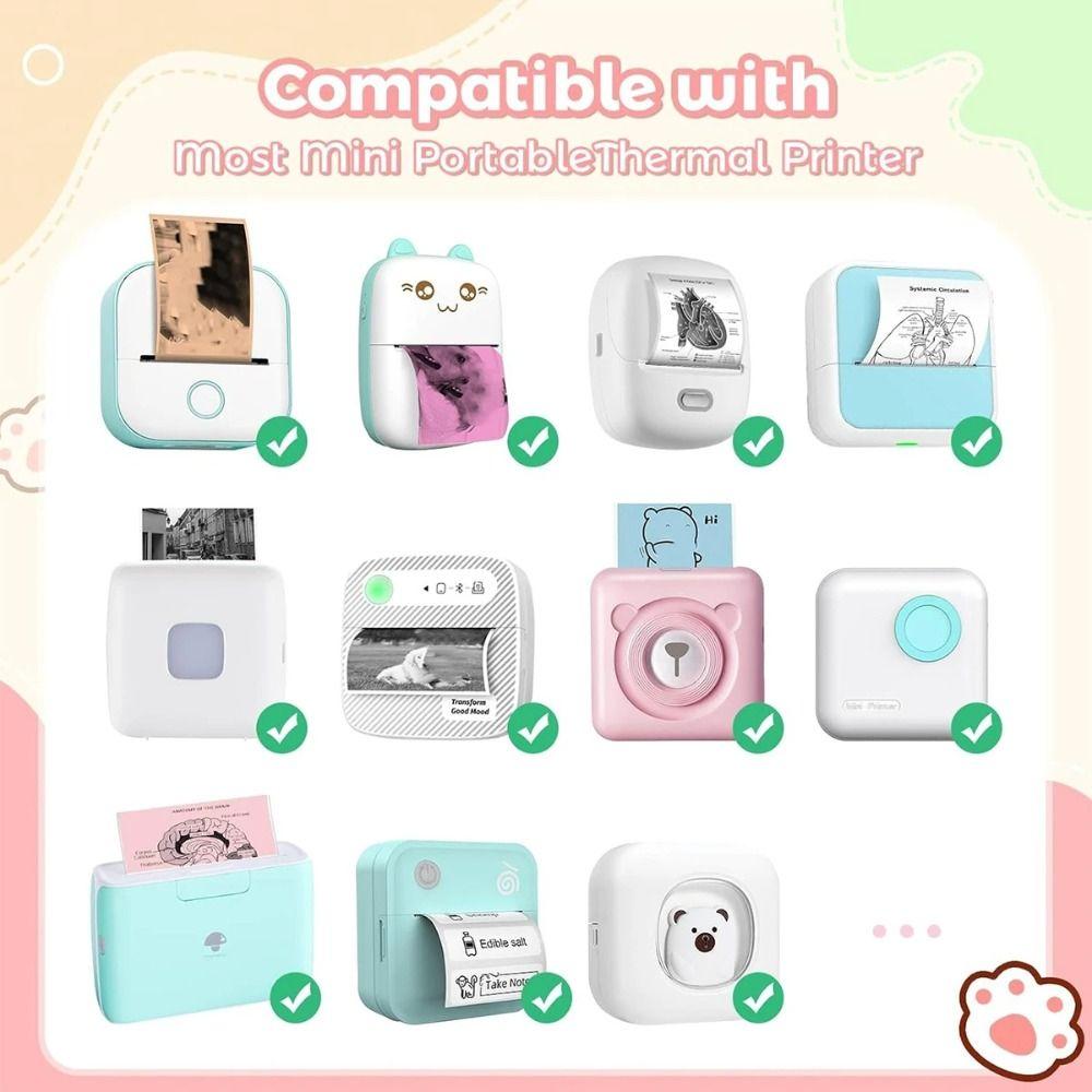 HD barevné termopapíry Lesklé samolepicí štítky Přenosný tisk