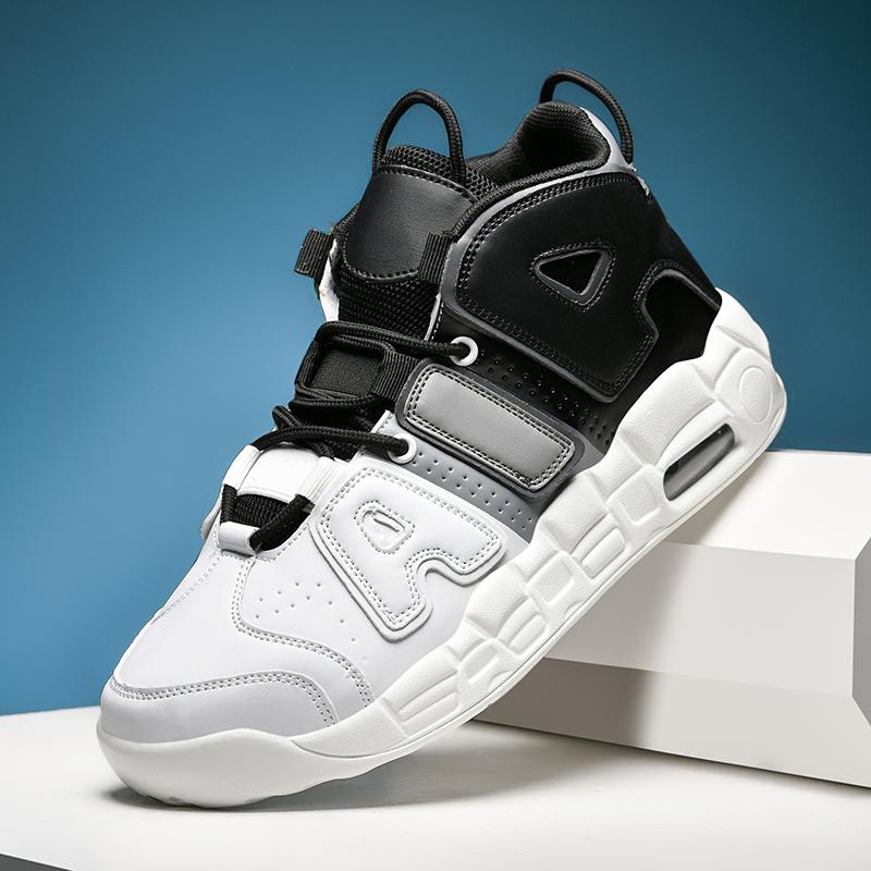 

New Large-sized High-top Men s Shoes, Lightweight and Anti-slip Air Cushioned Sports Running Shoes, Casual Basketball Shoes 47