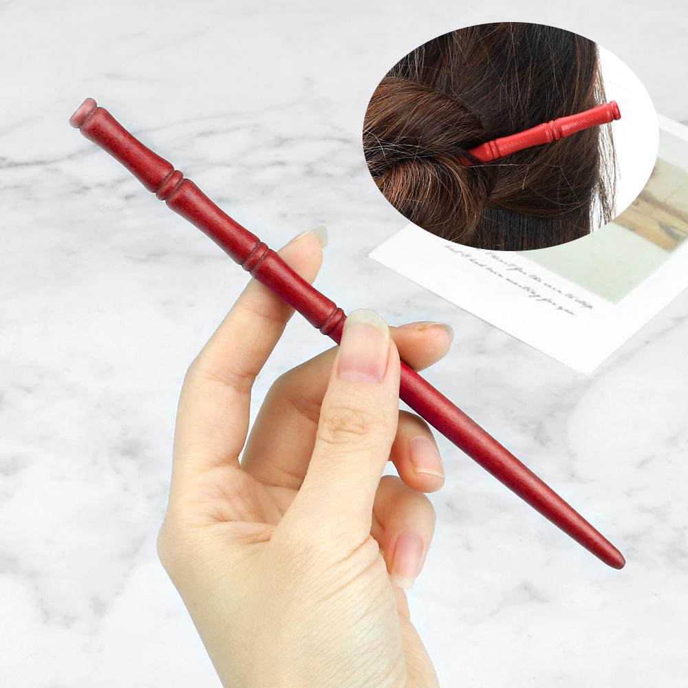 

Женские деревянные заколки для волос в форме бамбука, в китайском древнем стиле, ретро, простые, для девушек, головной убор для ханфу, аксессуары для волос, ювелирные изделия Hair Sticks