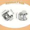 20x Glass Shelf Brackets Clamp, Replacement Zinc Alloy Clip Holder Mirror Clips for Bedroom,
