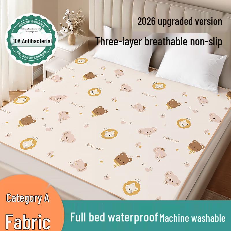 Double-Sided Antibacterial Waterproof Baby Changing Pad - Large, Thick, and Reusable