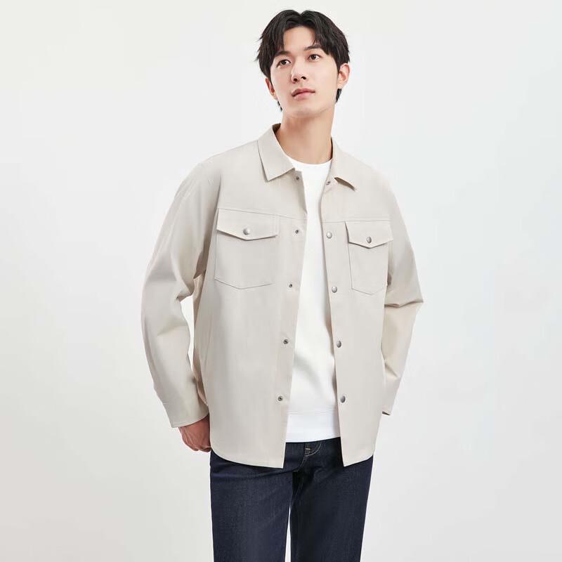 SEPTWOLVES Men's Striped Casual Workwear Jacket