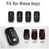 Carbon Fiber Alloy Car Remote Key Fob Case Key Cover For Toyota Chr Hilux Fortuner Land Cruiser 200 Camry Corolla Crown Rav4