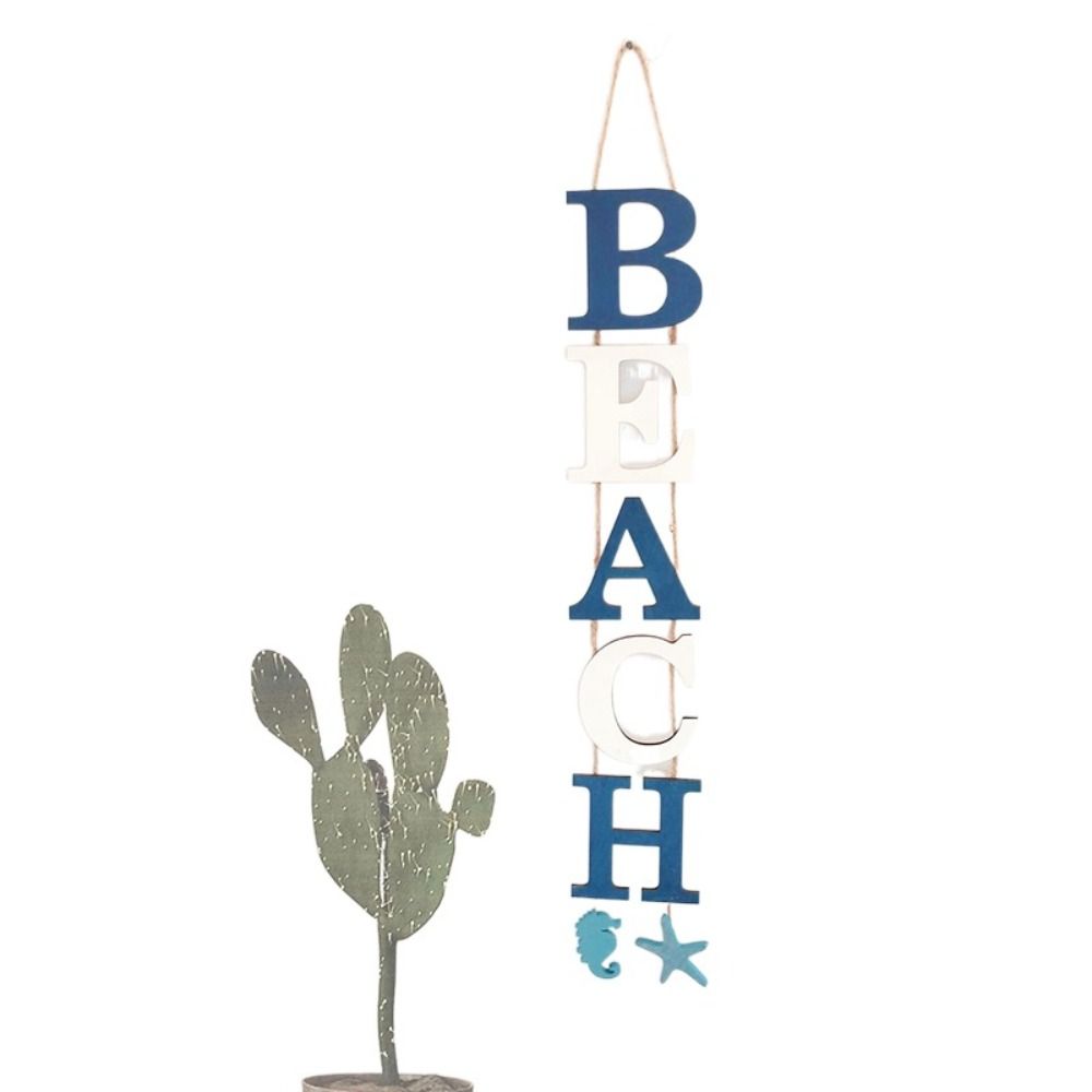 

Sea Animal Wooden Ocean Pendant Fish Door Pendant Eco-Friendly Wall Decor Letter