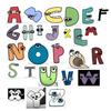 26PCS Alphabet Plüschtier Alphabete Alphabet Lore Gefüllte Puppe Vorschulpädagogisches Englisches Alphabet ABC AZ Buchstabenspielzeug für Kinder