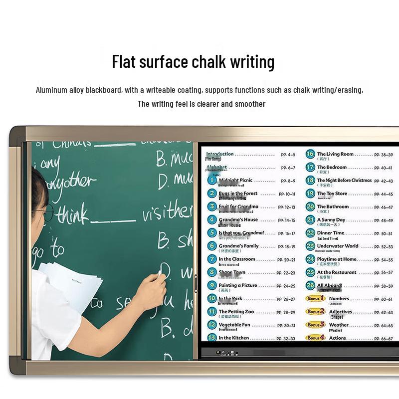 Smart Interactive Teaching Board with Sliding Greenboard (CN version)