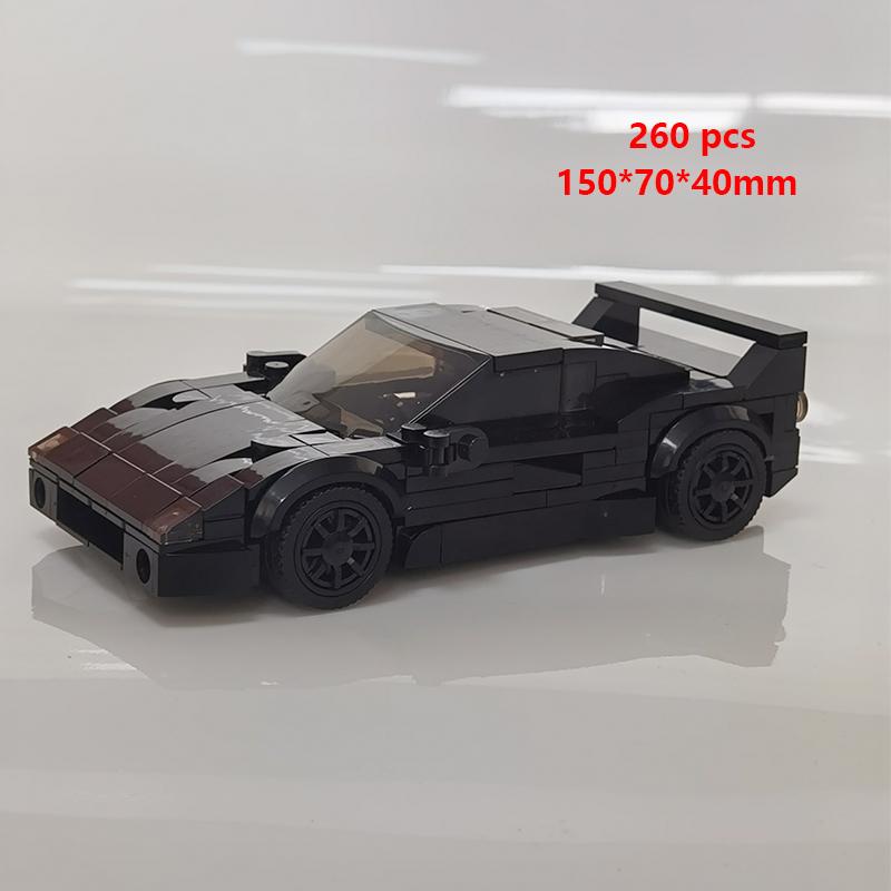 Technisches Auto Stadt Geschwindigkeit Sport MOC Kreatives Rennauto Bausteine Garage Auto Rennauto Auto Fahrzeug Spielzeug