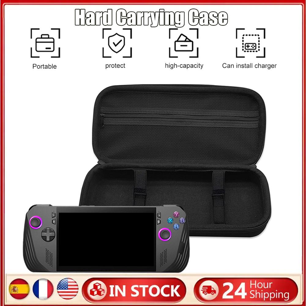EVA Travel Protective Case Anti-scratch Portable Storage Bag with Accessory Pocket Travel Carry Bag for Asus Rog Ally X/Rog Ally