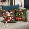Christmas decoration Pillowcase Merry Christmas New Year Gift Santa Claus Gift Box Snowman Pillow Cover Home Sofa Cushion Cover