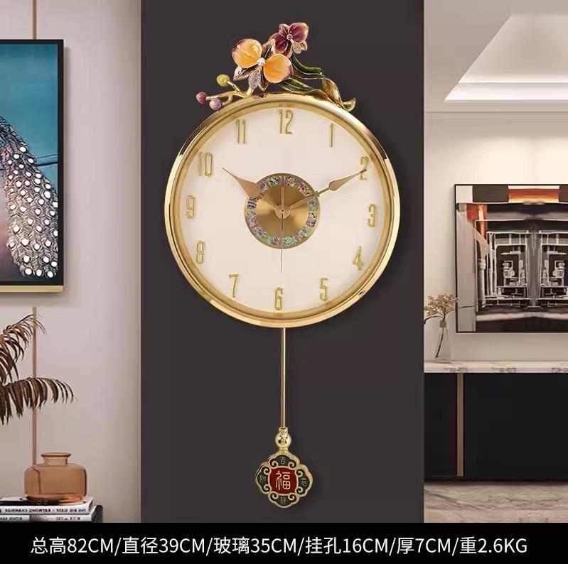 Design Nordic Wall Watch Restaurant Fashion Round Quartz Creative Silent Wall Clocks Aesthetic Interior Horloge Home Decoration