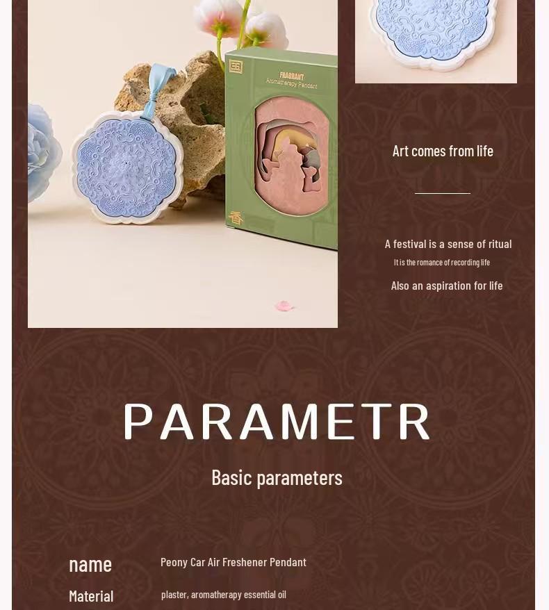 Car Scented Wax Pendant: Long-Lasting Aromatherapy Freshener for Home, Bedroom, and Wardrobe