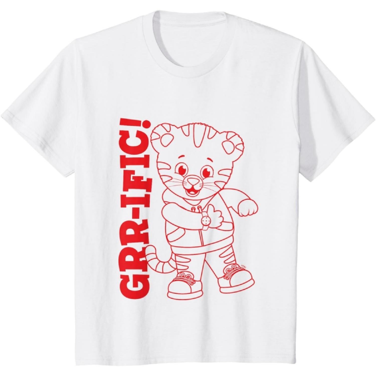 Kids Daniel Tiger - Line Art T-Shirt S
