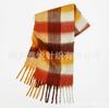 Premium color plaid scarf women's winter warm scarf mohair thickened scarf versatile shawl