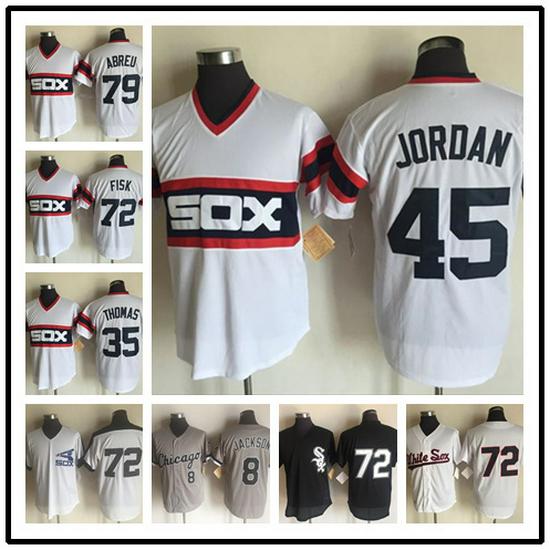 

Embroidered Retro Chicago White Sox Baseball Jersey M